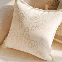French Light Luxury Forest Jacquard Cushion Cover | Brown Patchwork Pillow Case