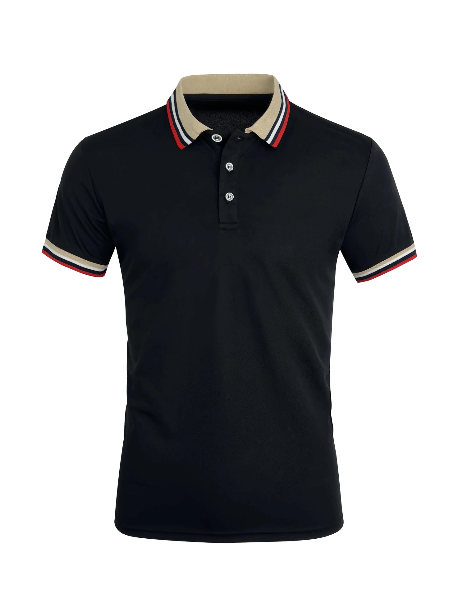 Striped Business Casual Polo Shirt | Men’s Breathable Short Sleeve Top | EU S–XXL
