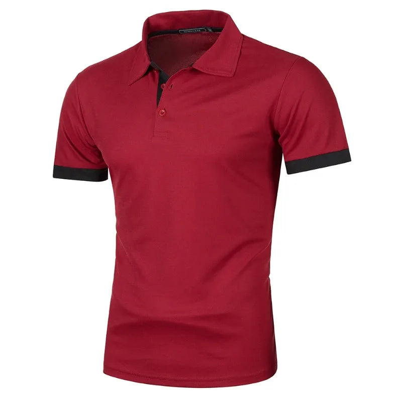 Men's Short Sleeve Polo Shirt – Lightweight Breathable Lapel Tee | Casual Streetwear Summer Top