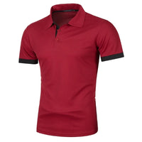 Men's Short Sleeve Polo Shirt – Lightweight Breathable Lapel Tee | Casual Streetwear Summer Top