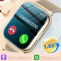 LIGE Y28 Smart Watch | 1.83" HD Bluetooth Calling Heart Rate Sleep Monitor Fashion Smartwatch for Android & iOS