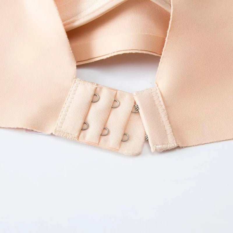 Japanese-Style Seamless Push-Up Bra – Wire-Free Deep V Bralette | 3/4 Cup | Sizes S–XXL