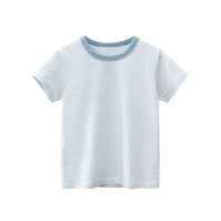 Boys Summer Cartoon Stripe T-Shirt | Short Sleeve Kids Tee Ages 2–9 Years