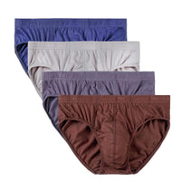 Men’s 100% Cotton Briefs – 4-Pack | Plus Size XL–5XL Breathable Underwear