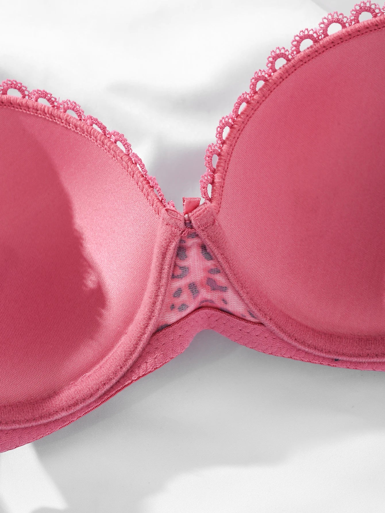 Sostén Push Up Diana Rose Estampado Leopardo - Bra con Aro Copa B para Mujer