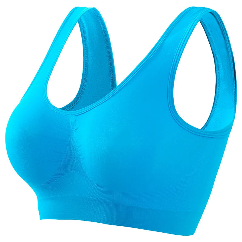 Women's Seamless Wireless Bralette – Breathable Crop Top Bra (S–5XL, 12 Colors)