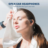 Open-Ear Wireless Earbuds – OWS Ear Hook Design, Digital Display, ANC & 40-Hour Battery for Sport & Travel