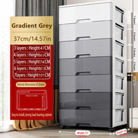 Rolling Drawer Storage Cabinet with Wheels | 3–7 Layer Dustproof Organizer Wardrobe