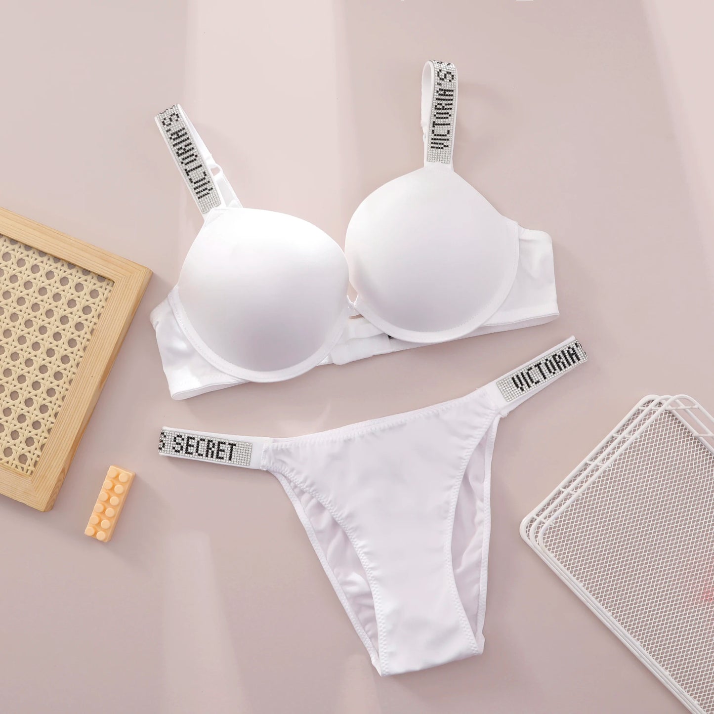 Lace Push-Up Bralette & Panty Set – Seamless, Breathable Lingerie Set | Everyday Comfort