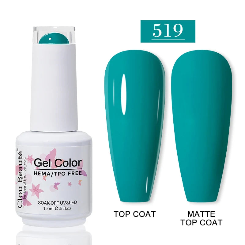 No-Wipe Top Coat & Sticky Base Coat UV Gel Polish — Long-Lasting, MSDS Certified, 15ml