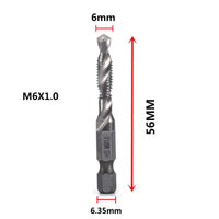 HSS Titanium Metric Tap Drill Bits Set | M3–M10 Thread Taps