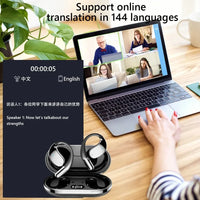 Wireless Translation Earbuds HIFI Bass ENC Noise Reduction 144 Languages Real Time Ai OWS Open Bluetooth 5.4 Headphones