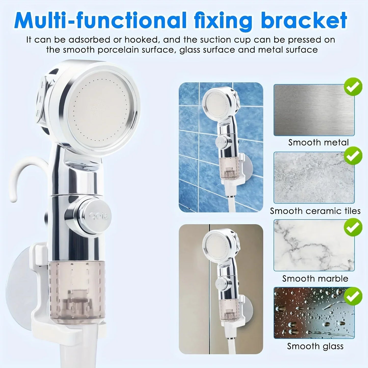 Portable USB Rechargeable  shower head, Multi-Purpose Watering System,Garden Hose Nozzle with US Standard Connector for Outdoor