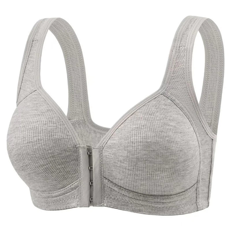 Sostén Sin Costuras FallSweet con Cierre Frontal - Bralette Push Up Sin Aro Cobertura Total