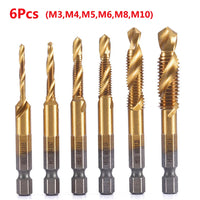 HSS Titanium Metric Tap Drill Bits Set | M3–M10 Thread Taps