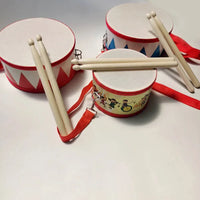 Tambor de Madera Educativo para Niños - Instrumento Musical Infantil Bebés