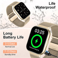 LIGE Y28 Smart Watch | 1.83" HD Bluetooth Calling Heart Rate Sleep Monitor Fashion Smartwatch for Android & iOS