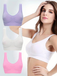 Seamless Push-Up Bra – Wire-Free, Backless, Plus Size