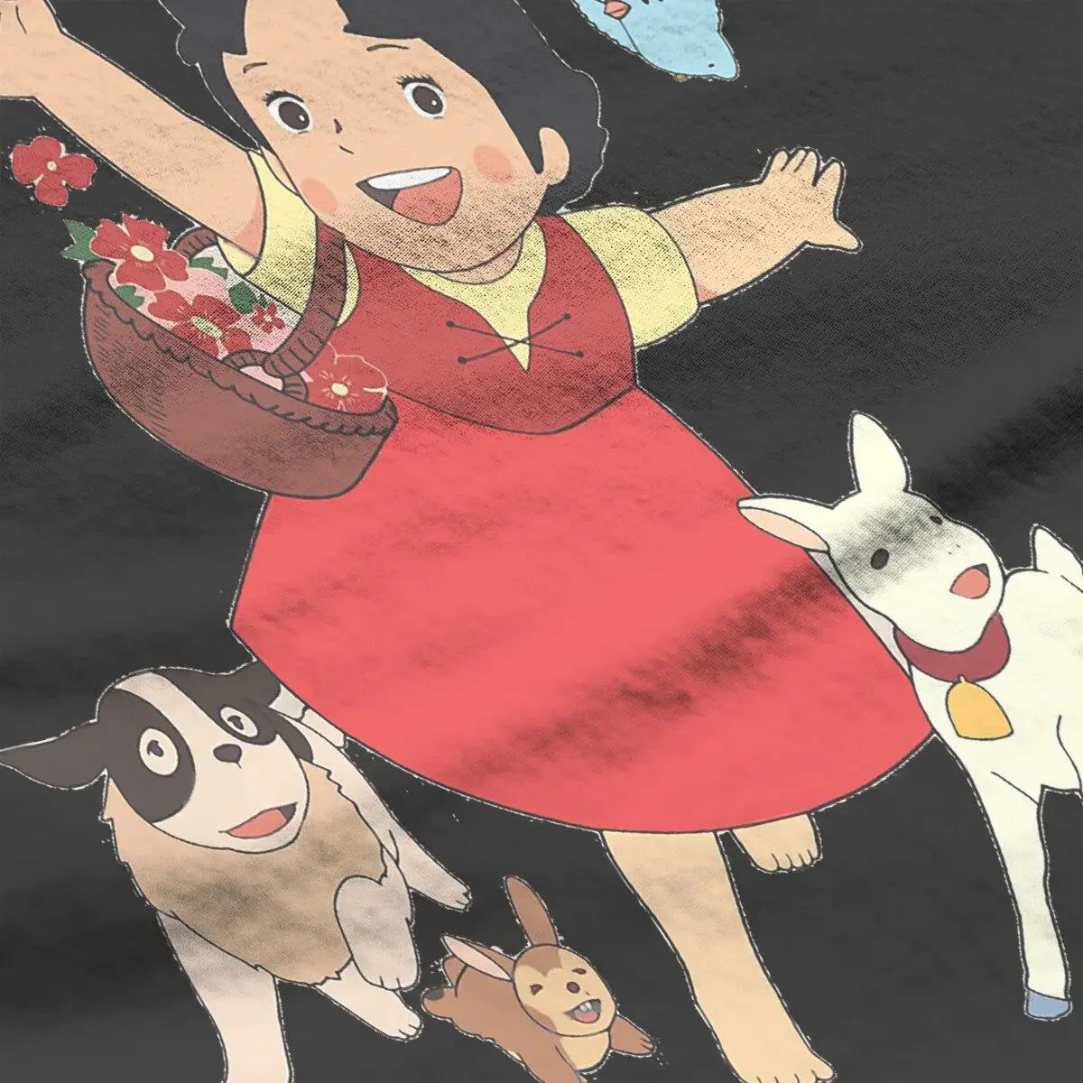 Women's Heidi Cartoon T-Shirt - Cute Casual Summer Tee