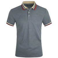 Striped Business Casual Polo Shirt | Men’s Breathable Short Sleeve Top | EU S–XXL