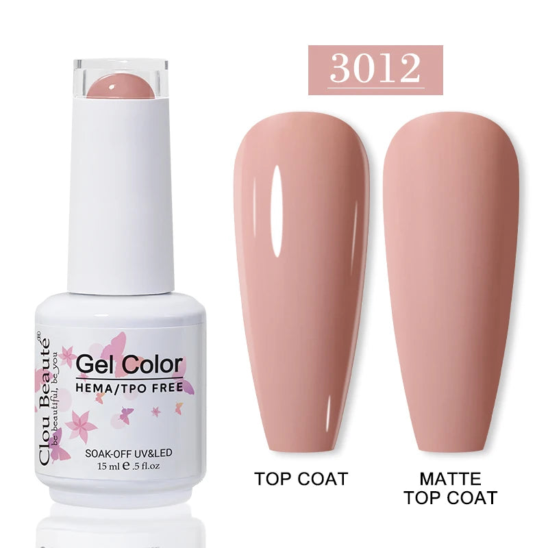 No-Wipe Top Coat & Sticky Base Coat UV Gel Polish — Long-Lasting, MSDS Certified, 15ml