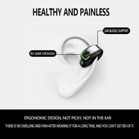 OWS Bluetooth 5.3 Ear Hook Earphone | IPX5 Waterproof HiFi Wireless Headset with Mic