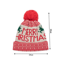 Gorro de Invierno con Copos de Nieve y Pompón - Beanie de Lana Tejida para Pareja