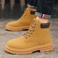 Men's Tactical Ankle Boots - All-Terrain Lace-Up Combat Boots for Outdoor & Motorcycle