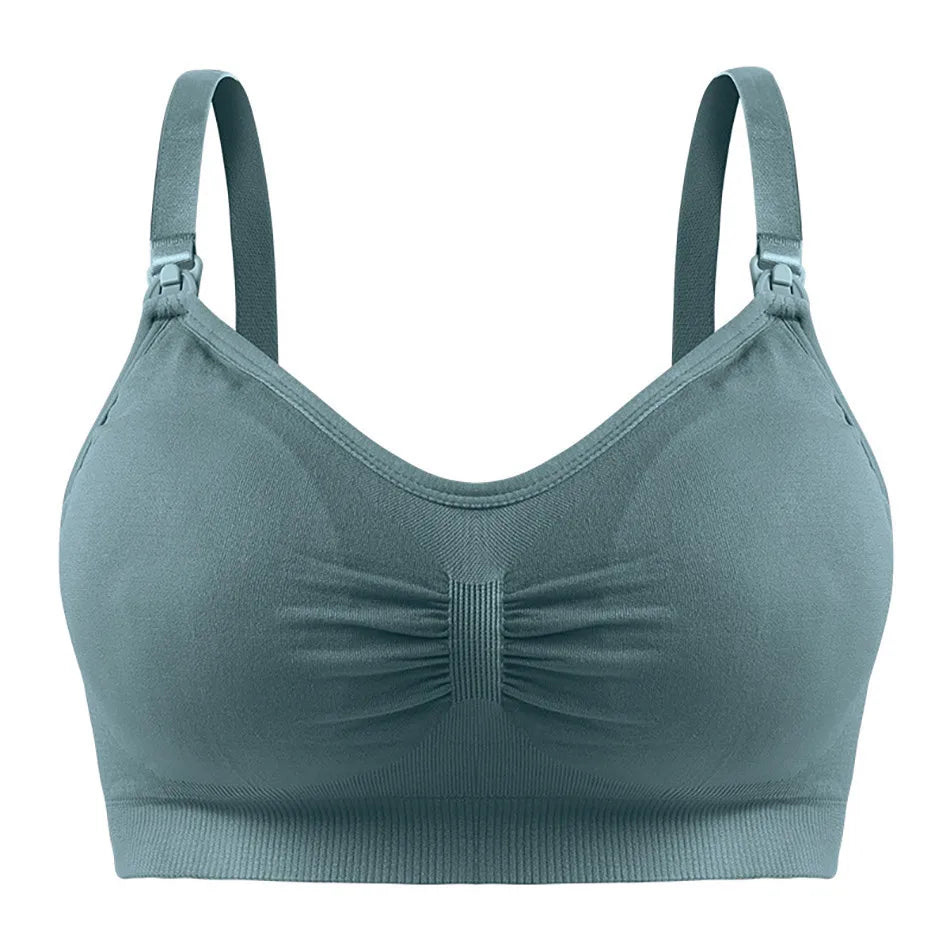 Seamless Maternity Nursing Bralette | Wire-Free Sleep Bra for Pregnant & Breastfeeding Women
