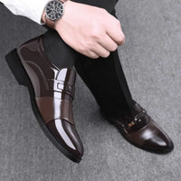 Zapatos de Cuero para Hombre - Elegantes Formales Estilo Oxford Punta Puntiaguda para Negocios