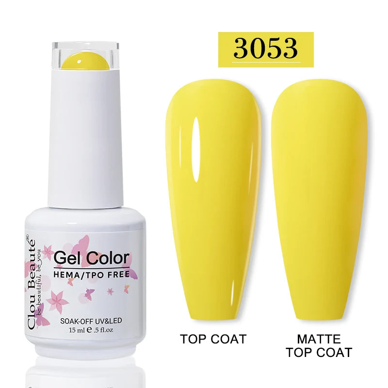 No-Wipe Top Coat & Sticky Base Coat UV Gel Polish — Long-Lasting, MSDS Certified, 15ml