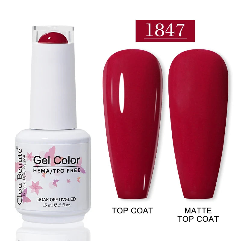 No-Wipe Top Coat & Sticky Base Coat UV Gel Polish — Long-Lasting, MSDS Certified, 15ml
