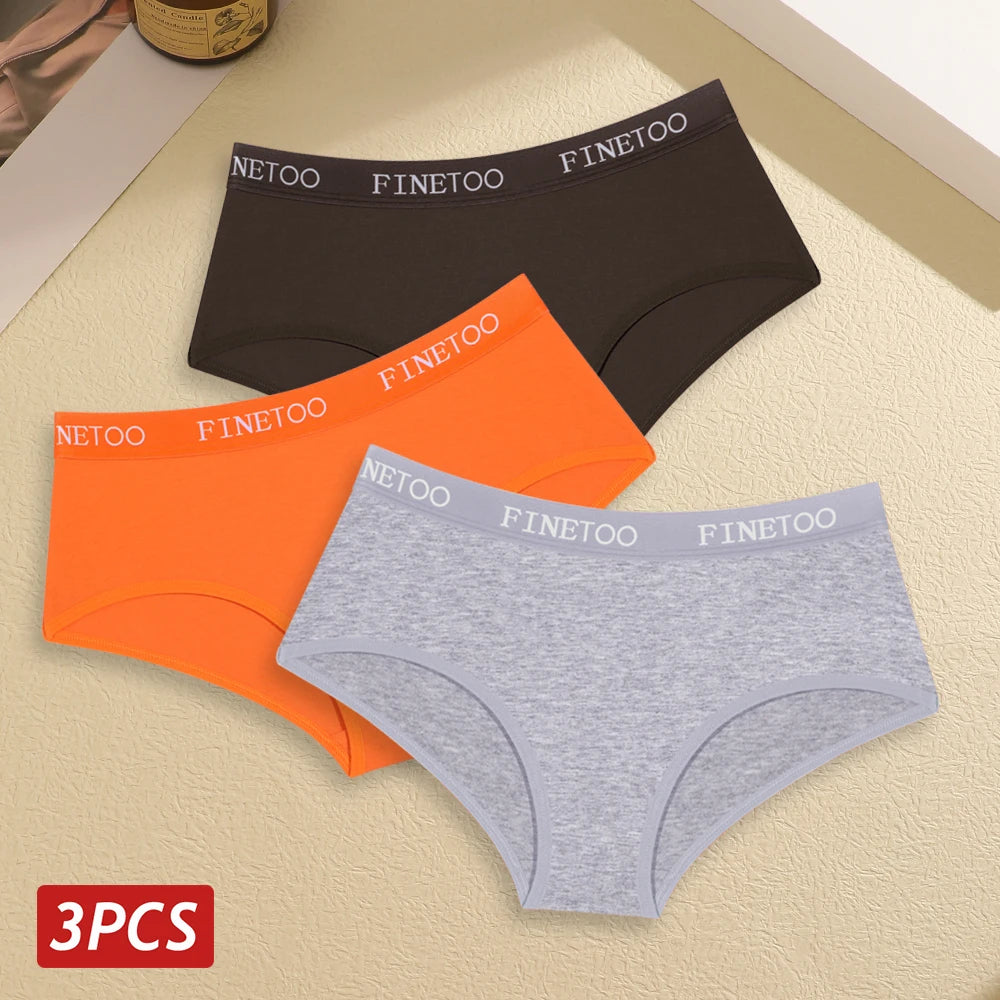 Set de 3 Panties de Algodón Suave para Mujer