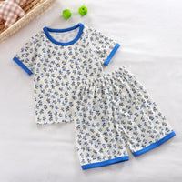 Kids Summer Animal Pajama Set - Short Sleeve Cartoon Sleepwear