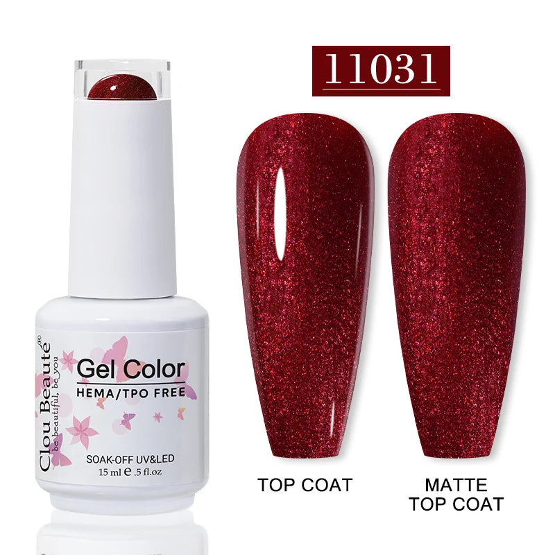 No-Wipe Top Coat & Sticky Base Coat UV Gel Polish — Long-Lasting, MSDS Certified, 15ml