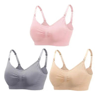 Nursing Bras for Breastfeeding Women – 3-Pack Seamless Maternity Bra (S–4XL)