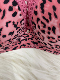 Sostén Push Up Diana Rose Estampado Leopardo - Bra con Aro Copa B para Mujer