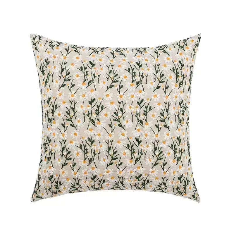 Bohemian Embroidered Pillow Cover - Geometric Tassel Cushion Case