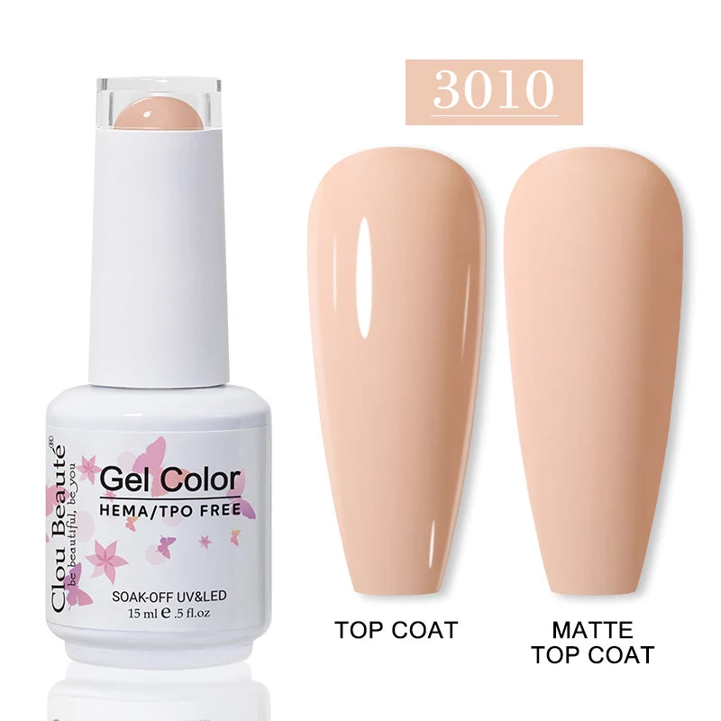 No-Wipe Top Coat & Sticky Base Coat UV Gel Polish — Long-Lasting, MSDS Certified, 15ml