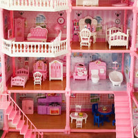 Dollhouse Miniature Furniture Set – 1:12 Scale Bedroom, Kitchen, Bathroom & Living Room