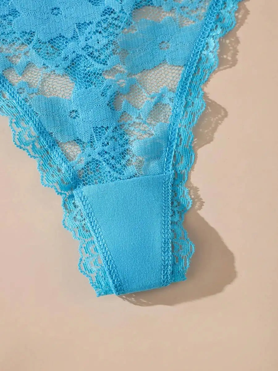 Lace Thong Set – 3 Pack | Low-Rise G-String Panties