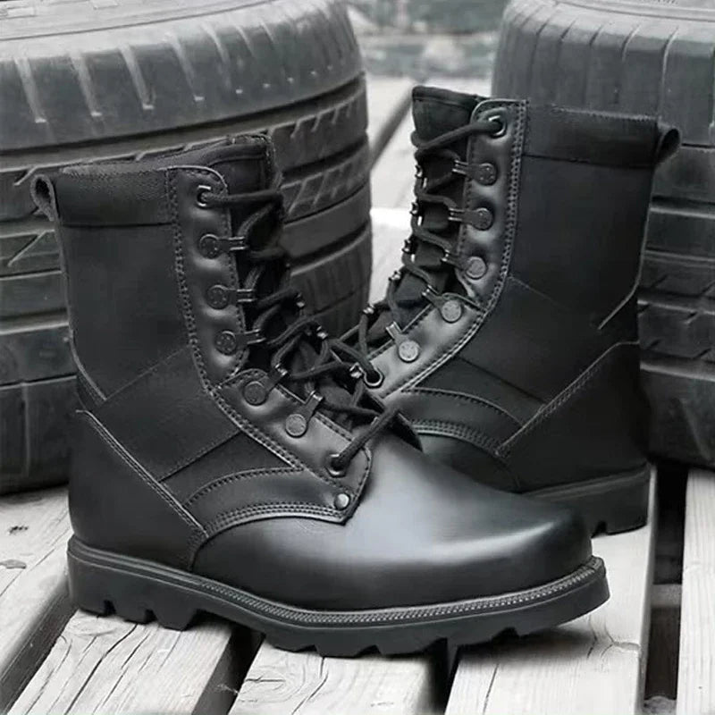 Men's Tactical Combat Boots - Winter Military Hiking Boots