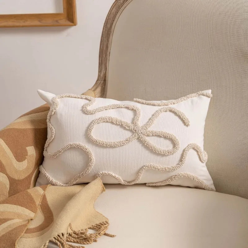 Modern Loop Yarn Knit Pillow Cover | Minimalist Textured Cushion Case