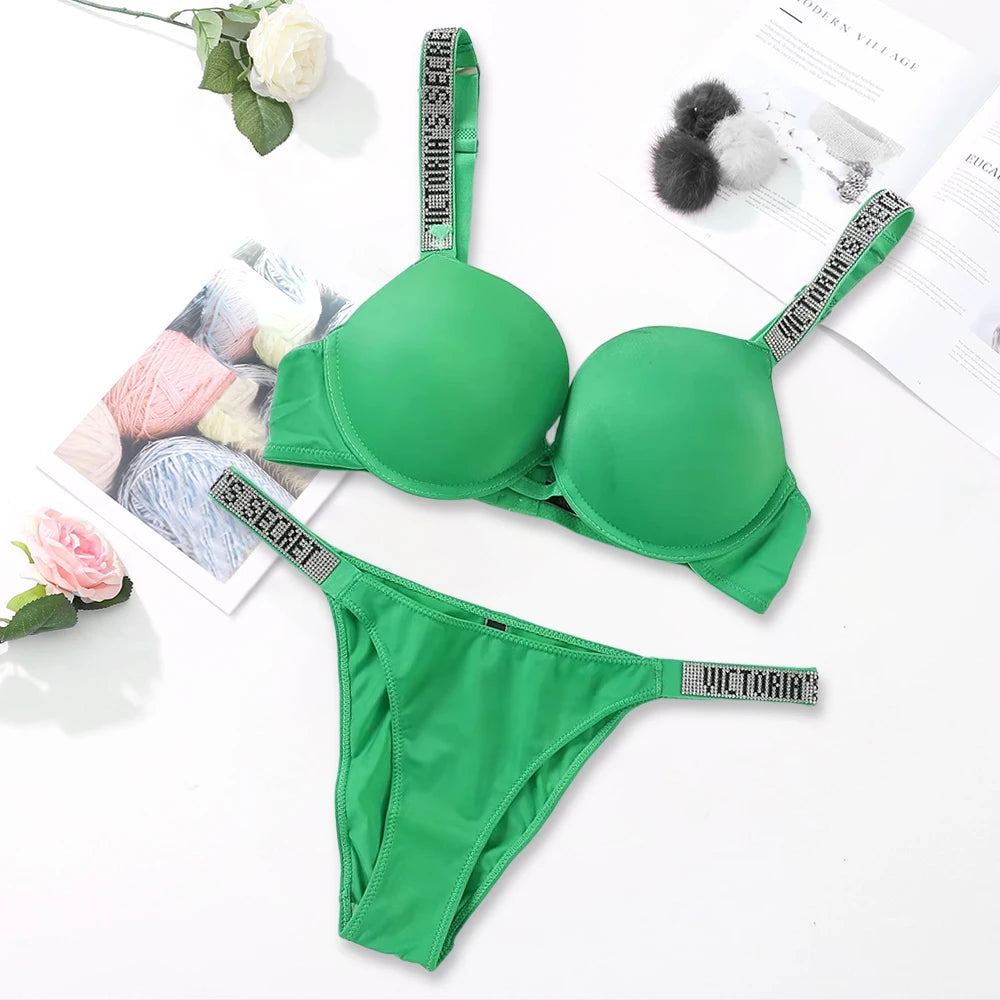 Women's Sexy Lingerie Set – Push-Up Bra & Panty | Soft, Breathable & Elegant