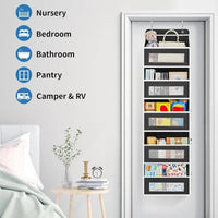 5-Shelf Over-the-Door Hanging Organizer – Large Capacity Storage for Bedroom & Bathroom
