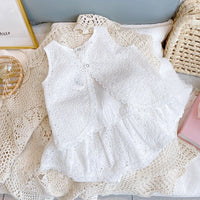 Girls Lace Trim Summer Set - Sleeveless Top & Shorts | Ages 4-6Y