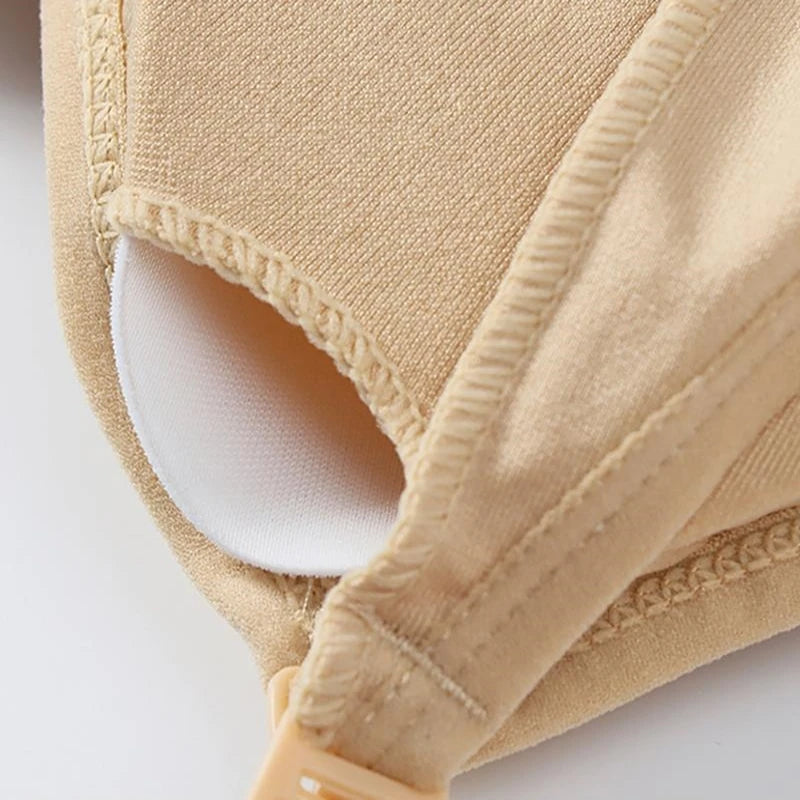 Boneless Nursing Bra – Front Clasp, U-Back & Removable Pads | Anti-Sagging Maternity Bra