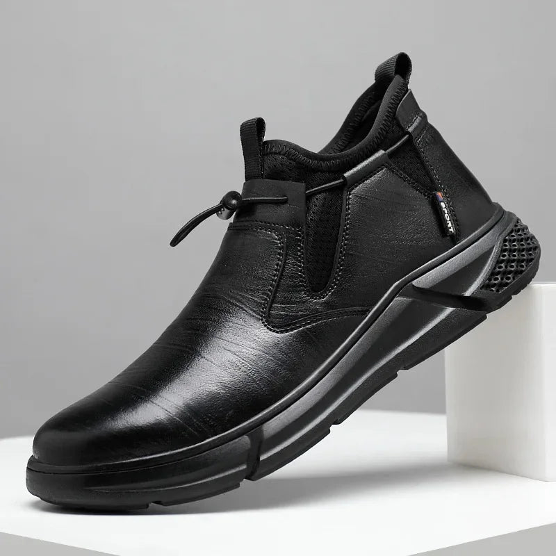 Zapatos de Seguridad para Hombre con Puntera de Acero - Impermeables y Resistentes