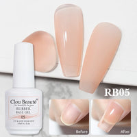 No-Wipe Top Coat & Sticky Base Coat UV Gel Polish — Long-Lasting, MSDS Certified, 15ml
