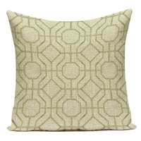 Boho Geometric Printed Throw Pillow Cover | Linen Cotton Cushion Case for Sofa